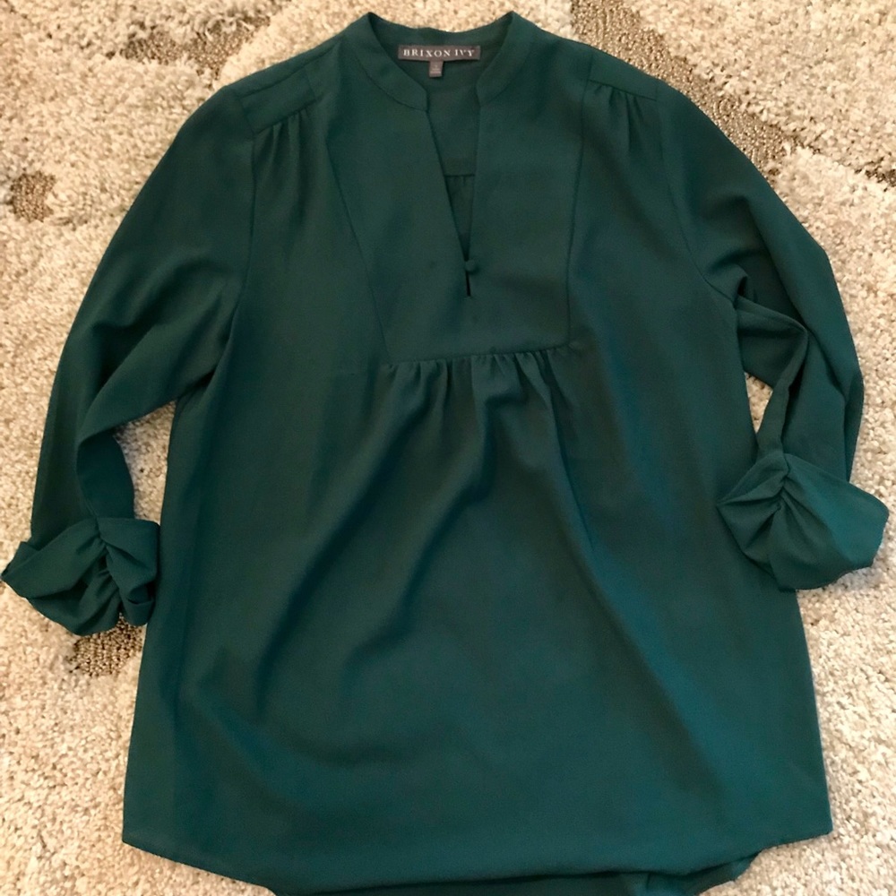 Split neck blouse